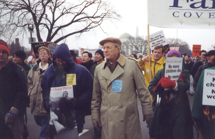Dr. Jack Wilke marching for life, January 22, 1998, Washington, DC