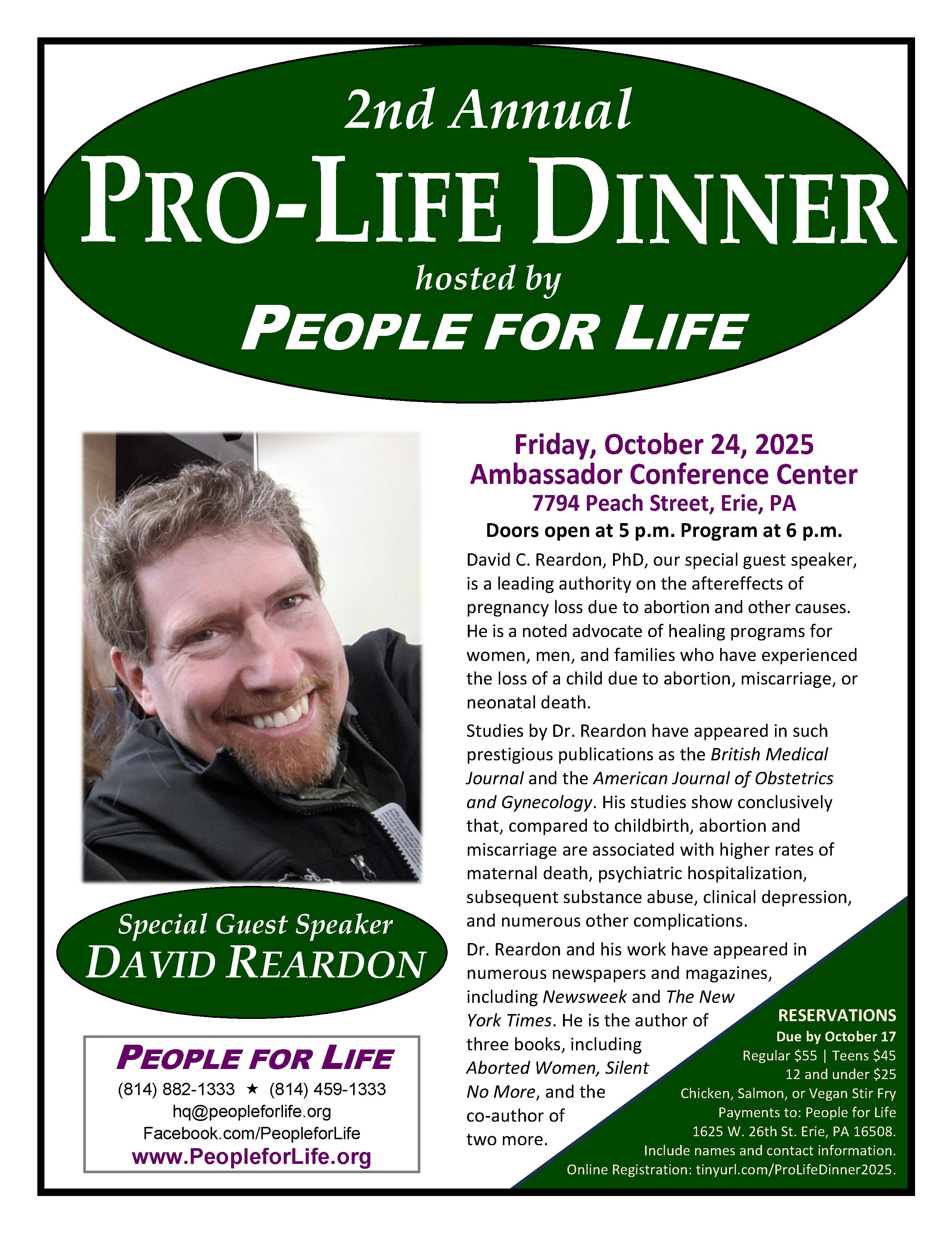 Pro-Life Dinner 2025