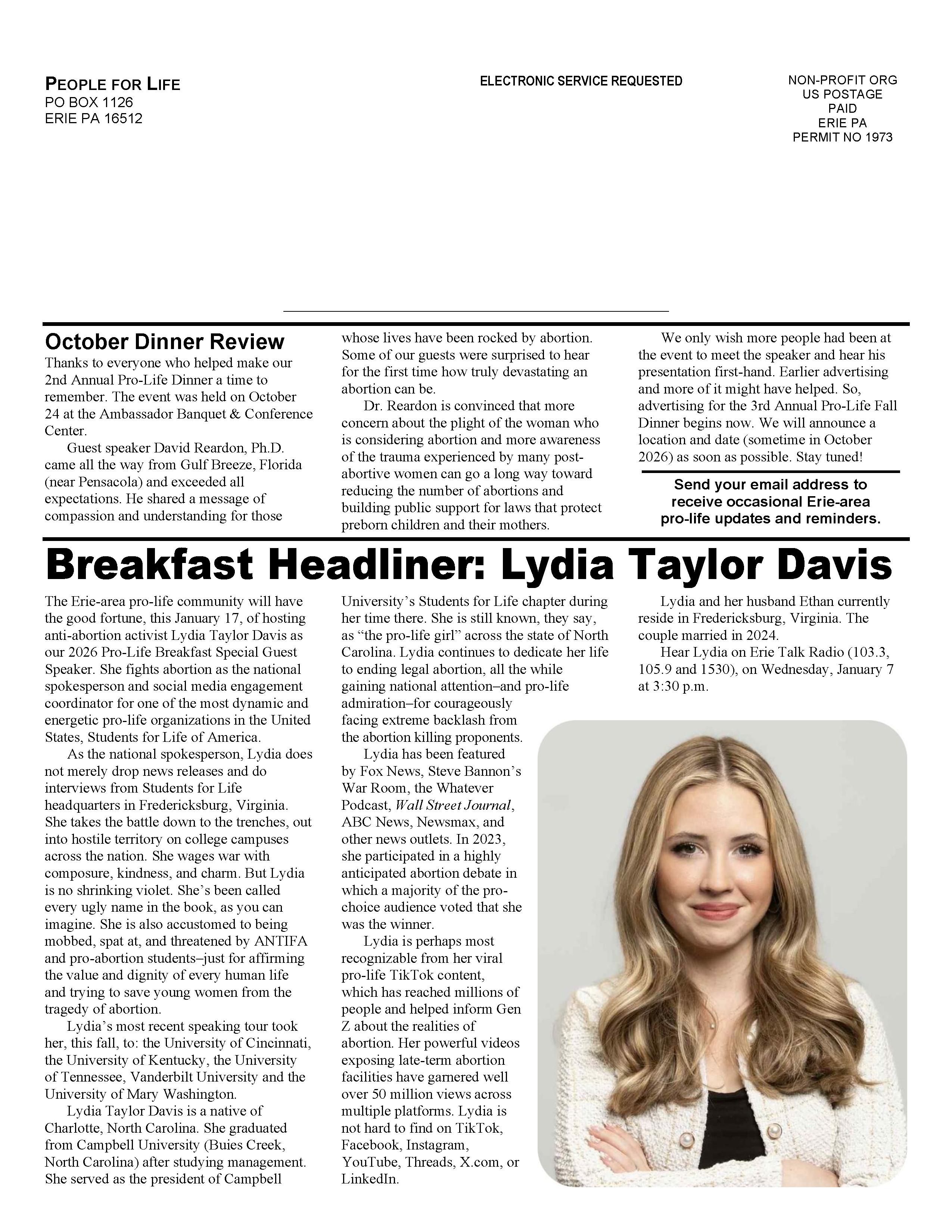 Erie Echo January 2026