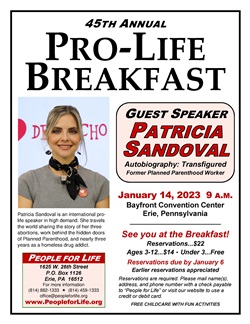 Pro-Life Breakfast Poster